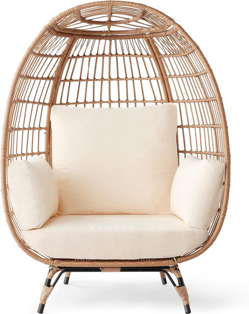 Wicker egg chair