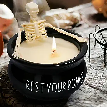 Skeleton candle