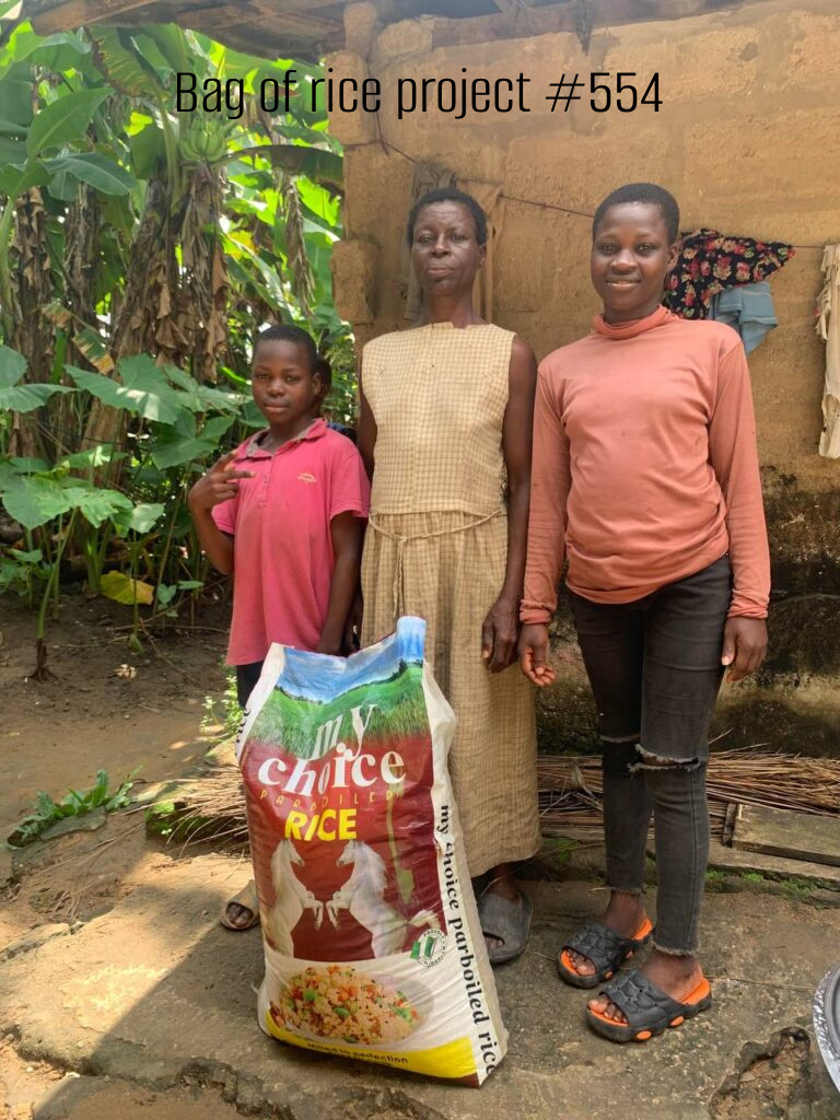 Bag of Rice Project #554 -A visit to the Edem family