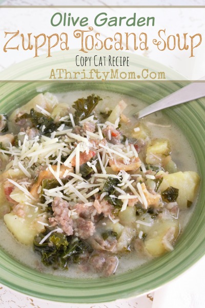 Recipe for Olive Garden Zuppa Toscana Soup #CopyCatRecipe