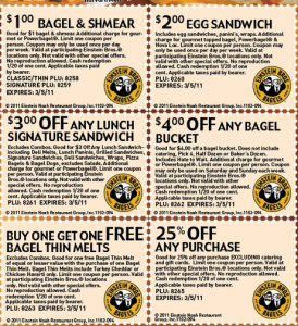 Einstein Bros Bagels 6 new coupons - A Thrifty Mom - Recipes, Crafts ...