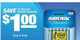 Rayovac printable coupon – A Thrifty Mom