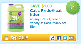 Cat's pride cat litter coupon matched up to Walmart price - A Thrifty ...