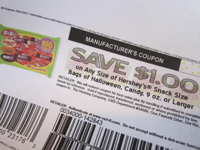 Dollar off Hershey’s Halloween candy coupon = .99 at Walgreens – A ...