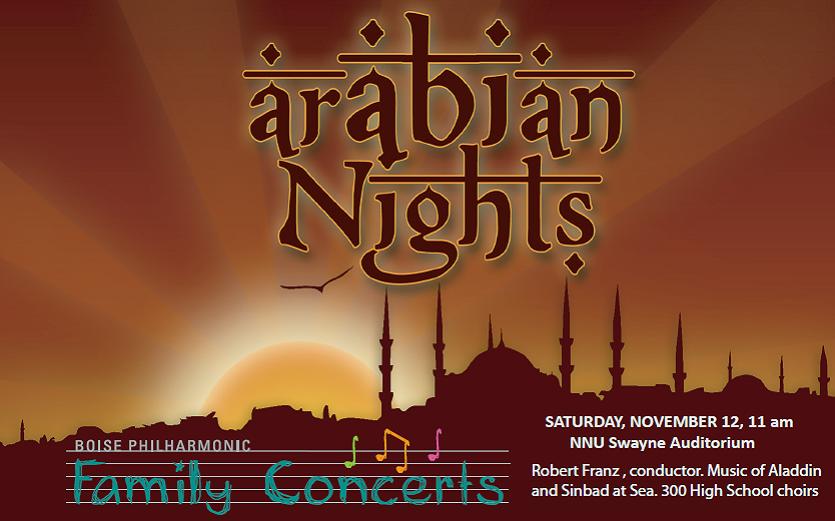 Win tickets to the Boise Philharmonic Arabian Nights plus discount