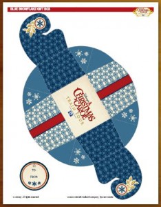 Snowflake Box~ Free Printable gift box - A Thrifty Mom