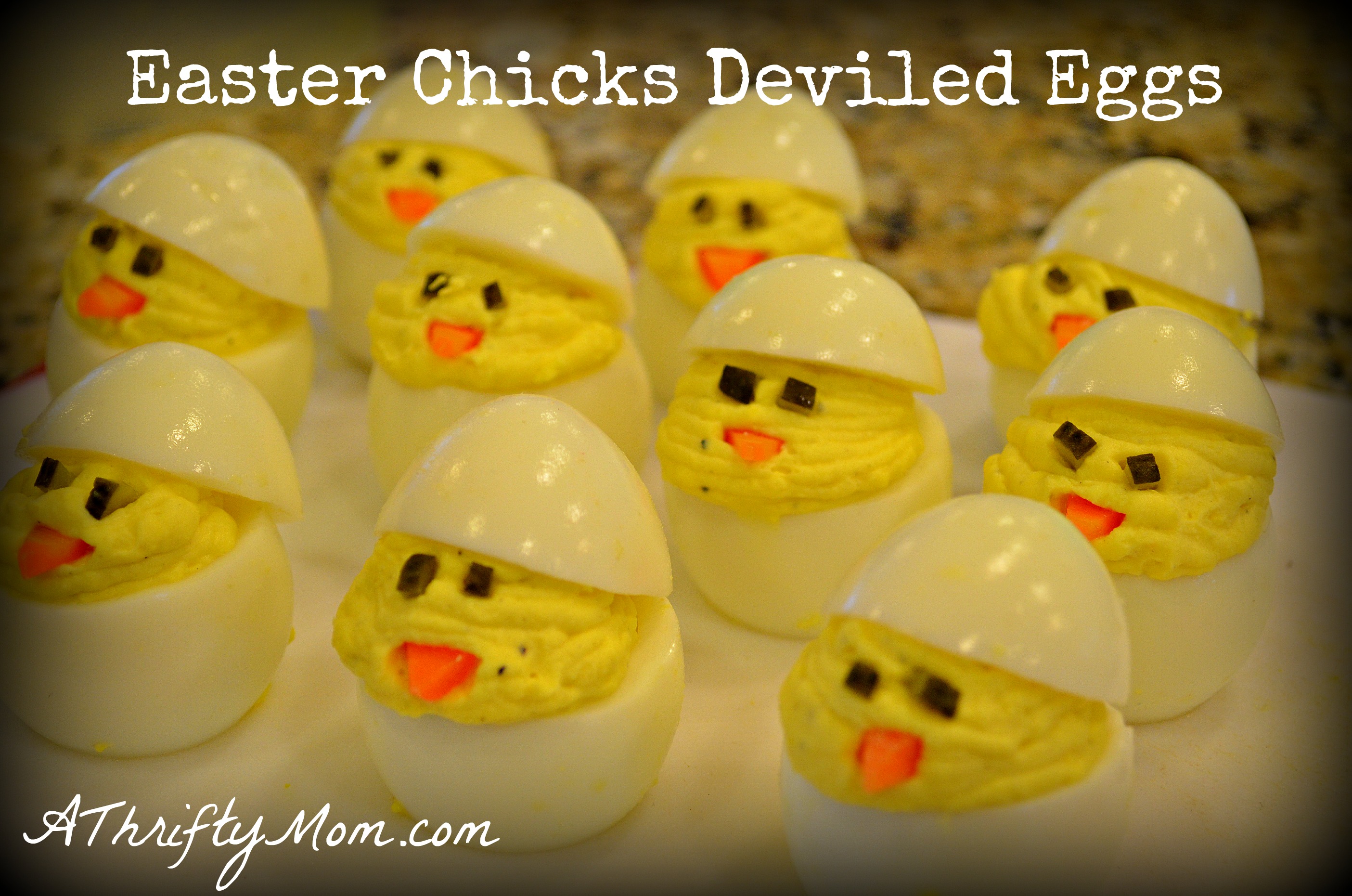 Easter Chicks Deviled Eggs Diy Recipe7 A Thrifty Mom Recipes