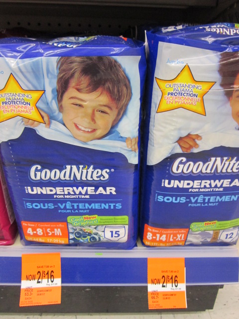 GoodNites Underwear 6 After Printable Coupon Clearance Deal A 