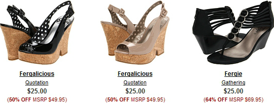 Fergalicious shoes are on sale today only – A Thrifty Mom
