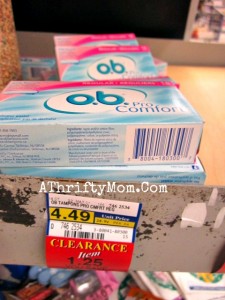 O.b. Tampons and Grape Jelly Clearance finds with coupons – A Thrifty Mom