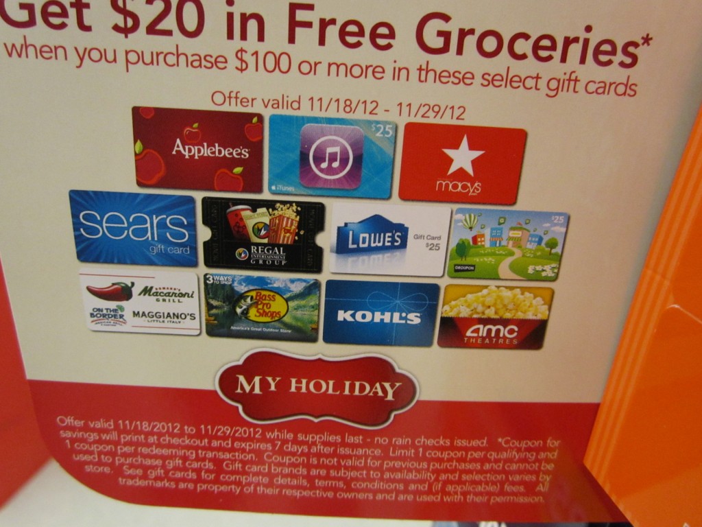 Buy Gift Cards earn $20 in FREE groceries ~ Only 2 days left - A ...