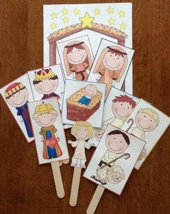 Baby Jesus printable ~ Printable Nativity sets – A Thrifty Mom