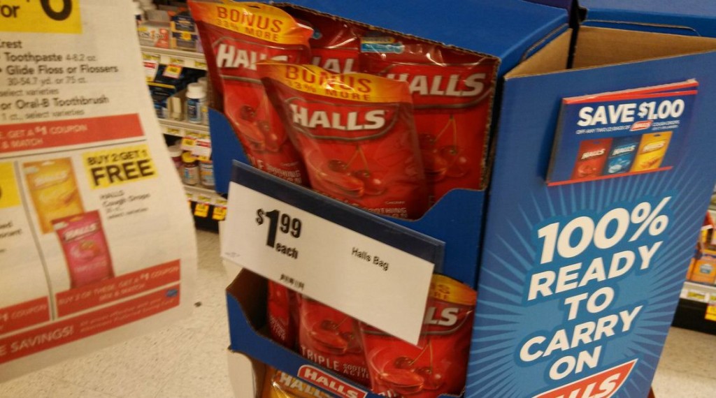FREE Halls Cough Drops after coupons at Albertsons 2 days only A