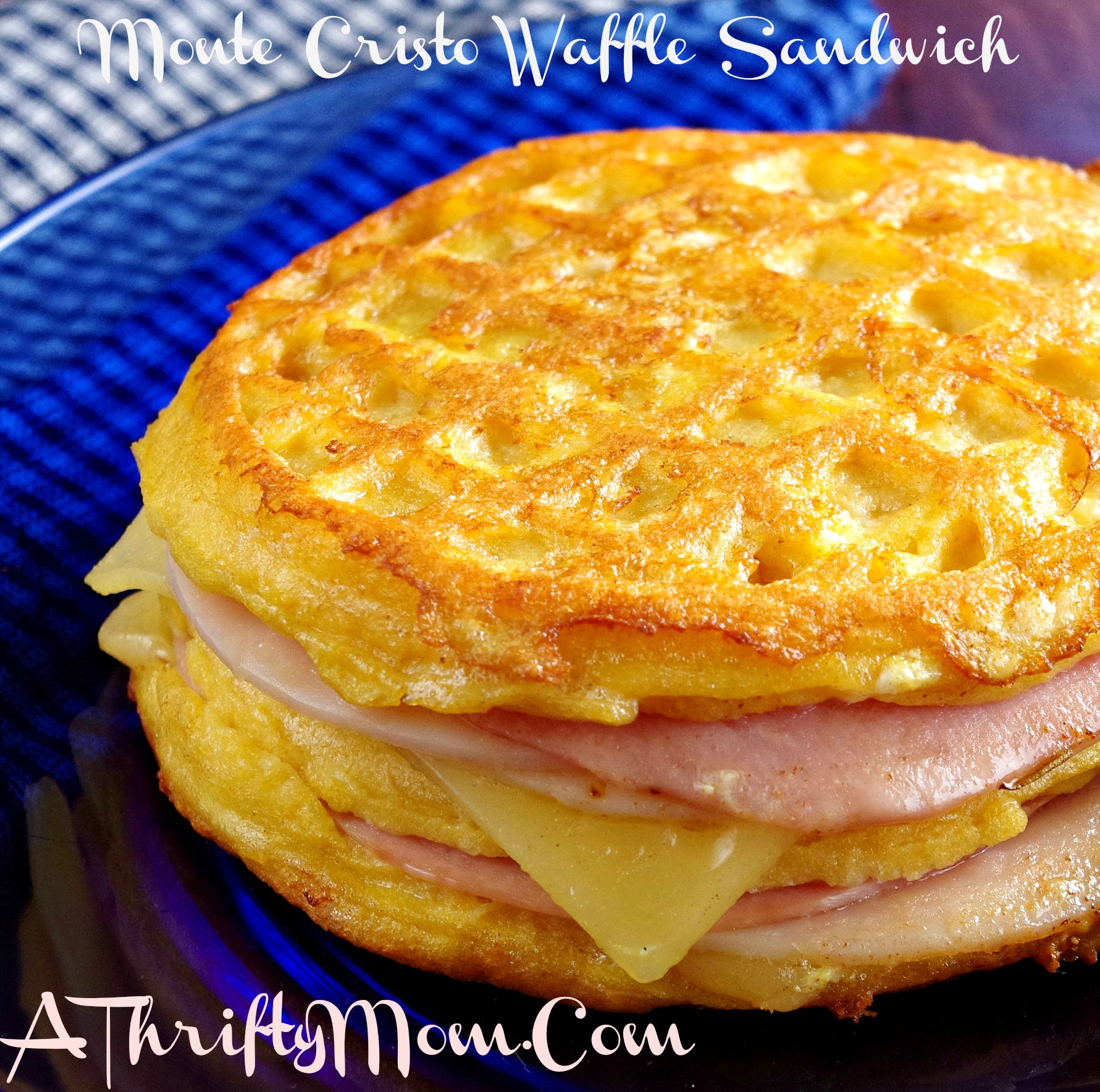 Monte Cristo Waffle Sandwich, Lunch Recipe, Eggo Week Of Waffles,Eggo