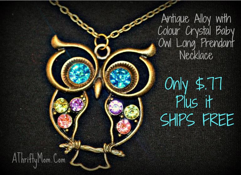 OWL LONG PRENDANT NECKLACE AMAZON PRICE DROP .77 SHIPPED FREE A