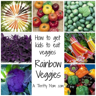 How to get kids to eat their veggies - Grow Rainbow colored veggies ...