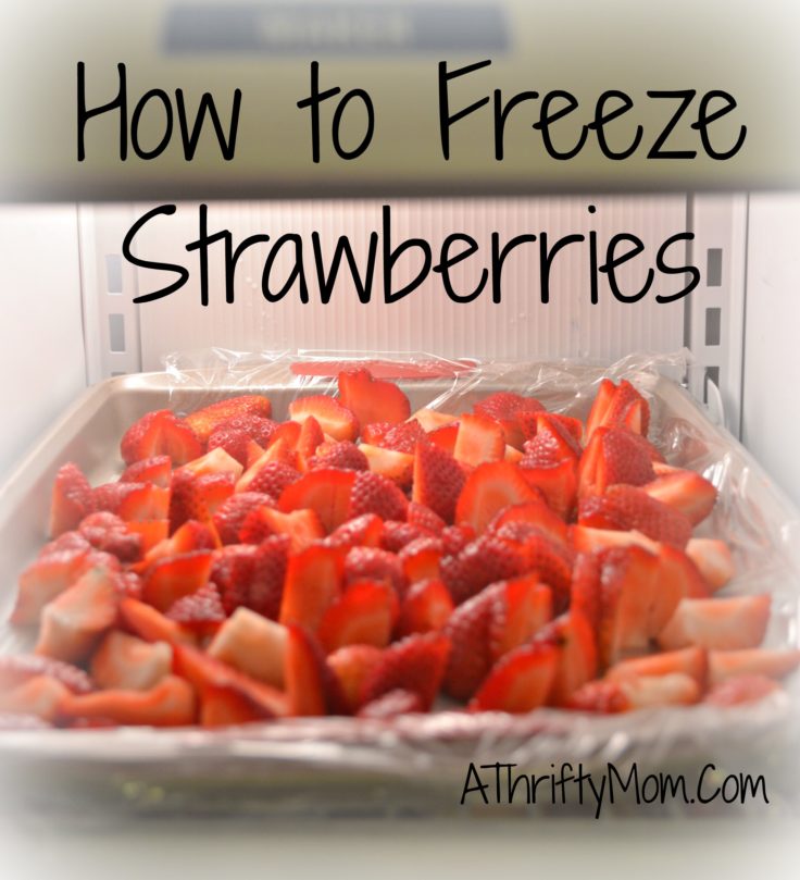 How To Freeze Strawberries ~ 5 Easy Steps #Strawberries