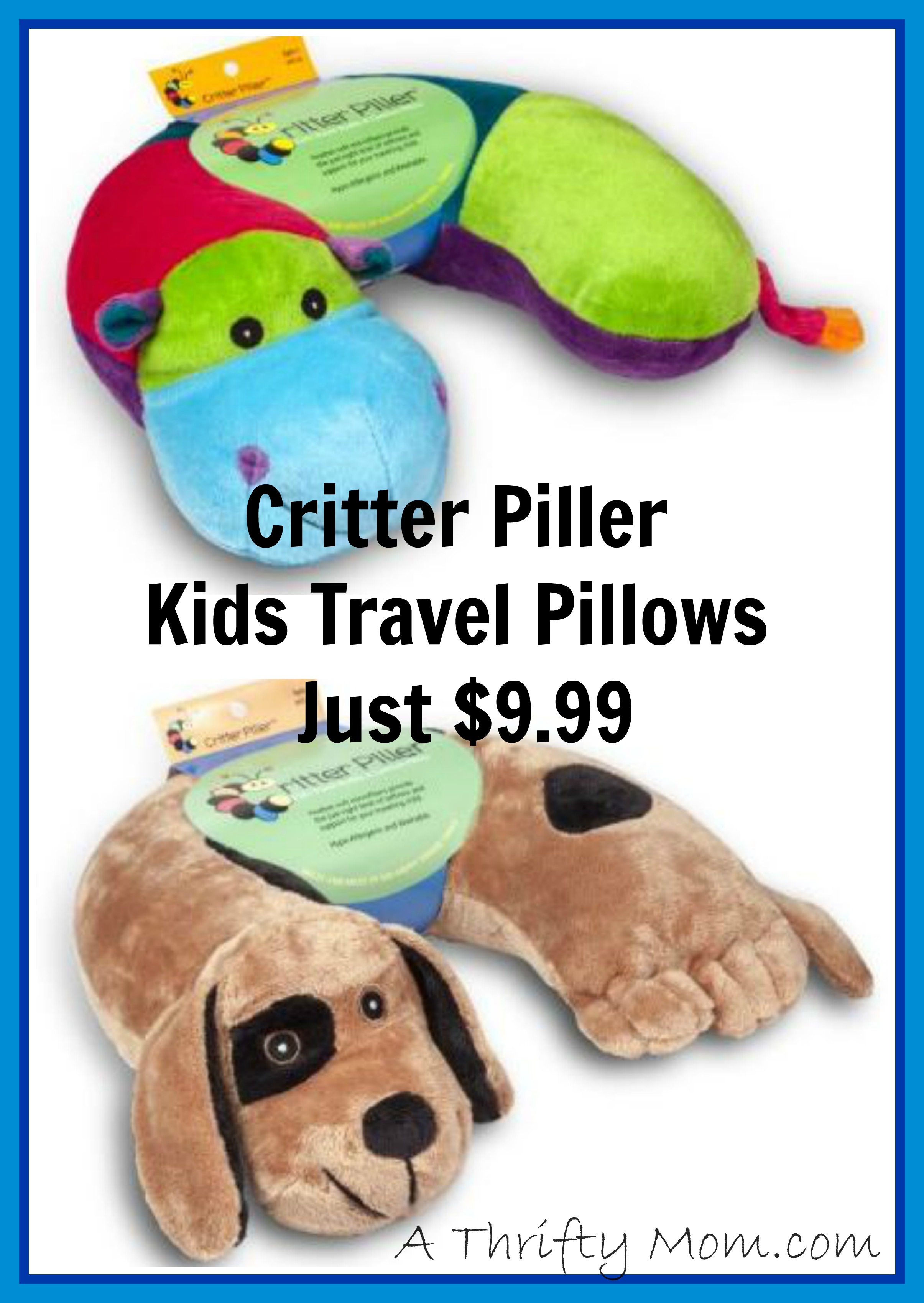 Critter Piller Kids Travel Pillows Shipping options in time for