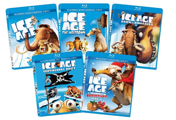 Ice Age 1-4 Collection PLUS Ice Age Christmas on Blu-ray ONLY $38.99 ...