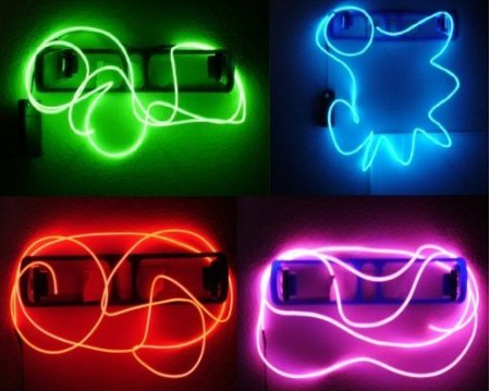 Great Stocking Stuffers - 9 foot neon glowing wire under five bucks - A ...