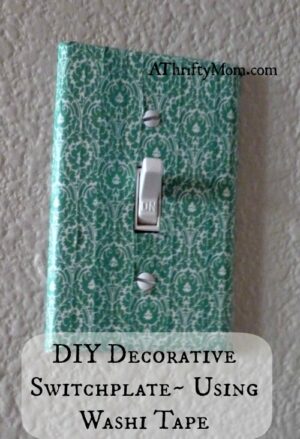 DIY Decorative Switch-plate~ Using Washi Tape - A Thrifty Mom