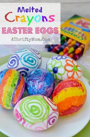 Melted Crayon Easter Eggs ~ HOW TO DYE EASTER EGGS WITH MELTED CRAYONS ...