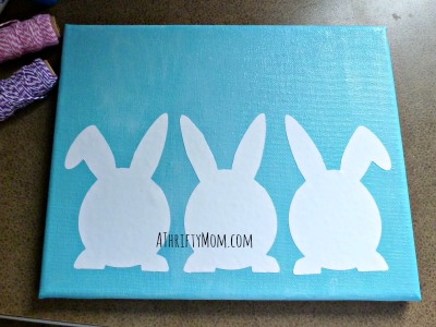 spring bunny canvas,#canvas, #diy, #art, #bunny, #easter, #spring, # ...