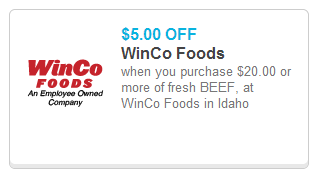 FRESH BEEF coupon ~ Rare printable coupon for $5 off BEEF at WinCo FRESH BEEF coupon ~ Rare printable coupon for $5 off BEEF at WinCo