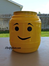 Thrifty Lego Party Decor, Make a Lego Head! #Lego #LegoParty - A ...