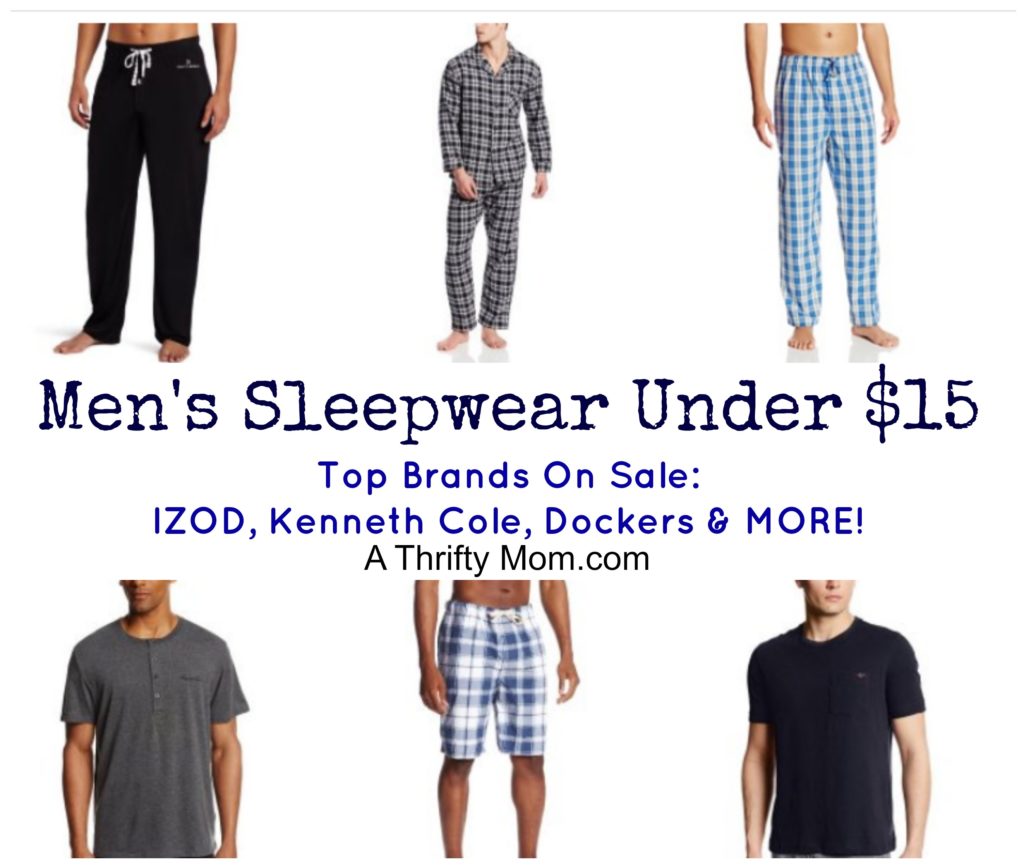 Men's Sleepwear Under $15 ~ Top Brands On Sale: IZOD, Stacy Adams ...