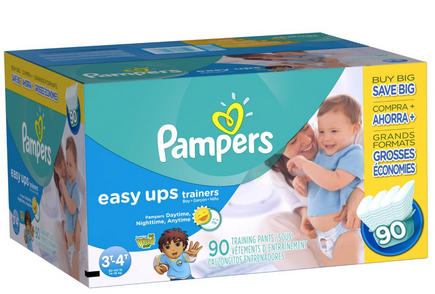 Pampers Easy Ups Boys Value Pack Coupon Deal, 90 ct low as $22.49