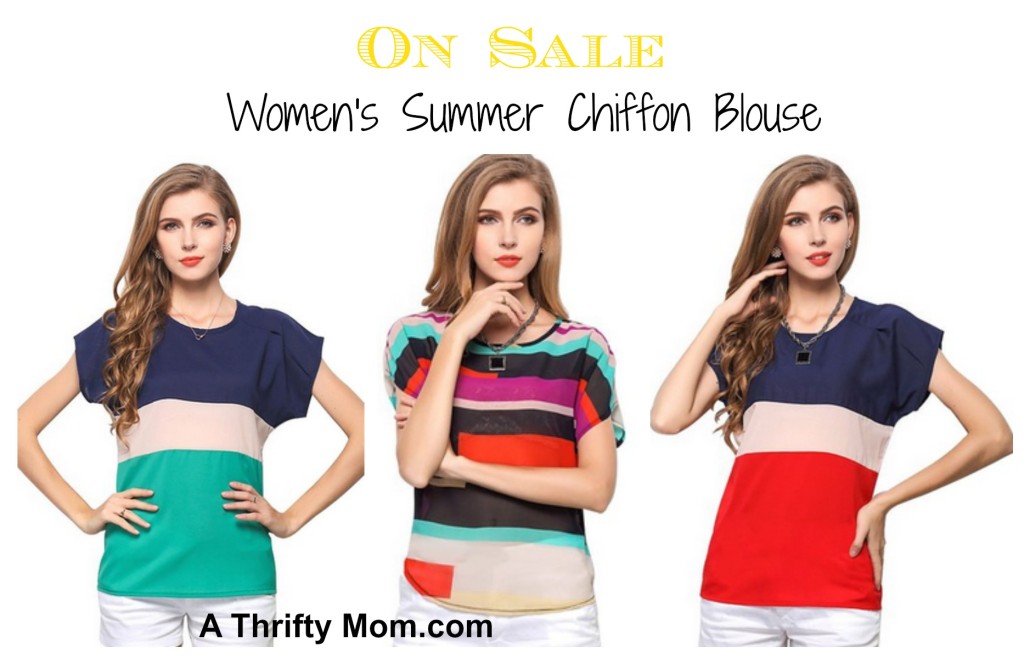 Women's Summer Chiffon Blouse On Sale Low as $4.18 and FREE Shipping ...