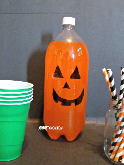 Jack O'Lantern Soda, Halloween Party Idea #Halloween #Easy - A Thrifty ...