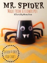 Kids Crafts for Halloween ~ Spooky Bat and Spider made from a flower ...