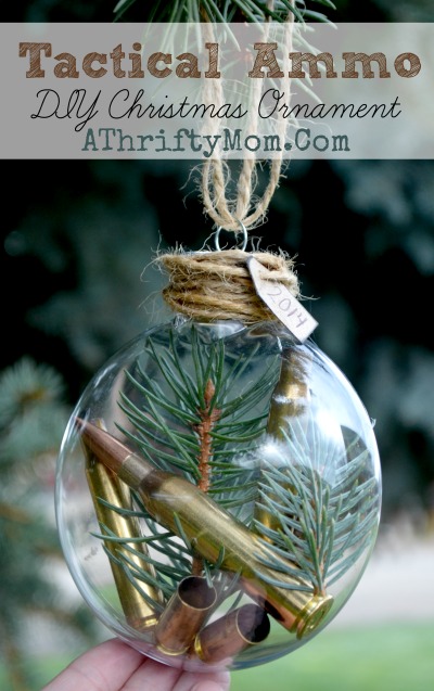 Tactical Ammo DIY Christmas Ornament | Stunning Homemade Christmas Ornaments You Can DIY On A Budget