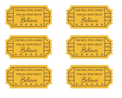 polar express inspired ornament with free printable tag printable