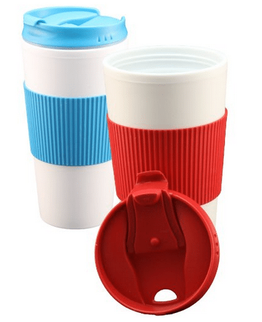 Set of two Travel Mugs with flip top lids and free collection of 23 ...