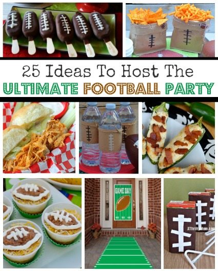 Football Juice Boxes ~ Football Party Idea - A Thrifty Mom