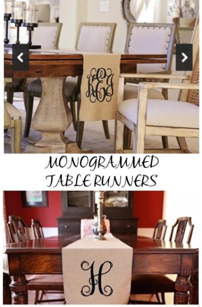 Home Decor Ideas Monogrammed Table Runners 48 2 Days home decor ideas monogrammed table runners 48 2 days