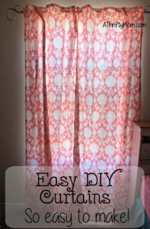 Easy, DIY Curtains, So Easy to Make! #RoomDecor - A Thrifty Mom