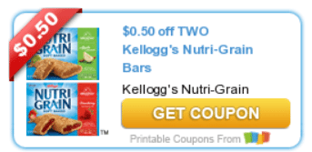 Kellogg’s Nutri-Grain Bars $2.25 Each At Walmart ~ New Coupon - A ...