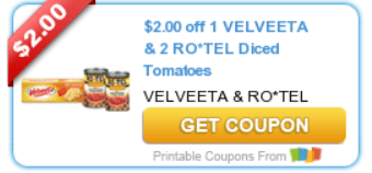 New Coupon For Velveeta Cheese &amp; Ro-Tel Tomatoes - A Thrifty Mom