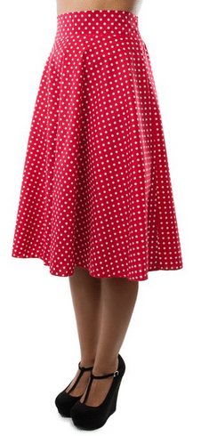 Classic Retro Polka Dot Smock Swing Skirt - On My Wish List - A Thrifty Mom