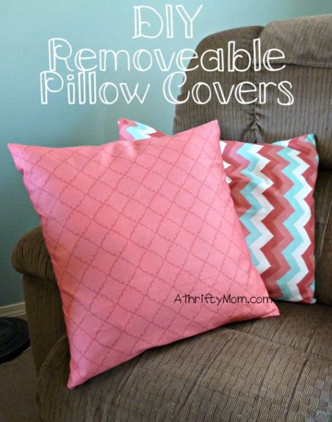 DIY Removable Pillow Covers, You won't believe how easy 