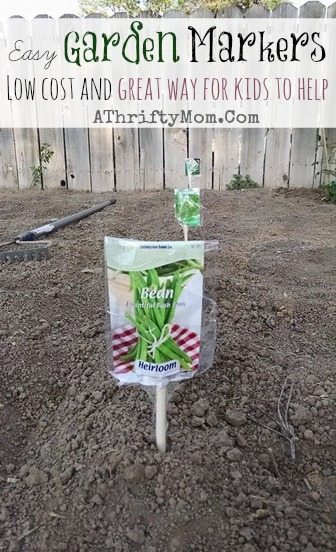 Easy Garden Markers ~ Low cost and great way for kids to help – A ...