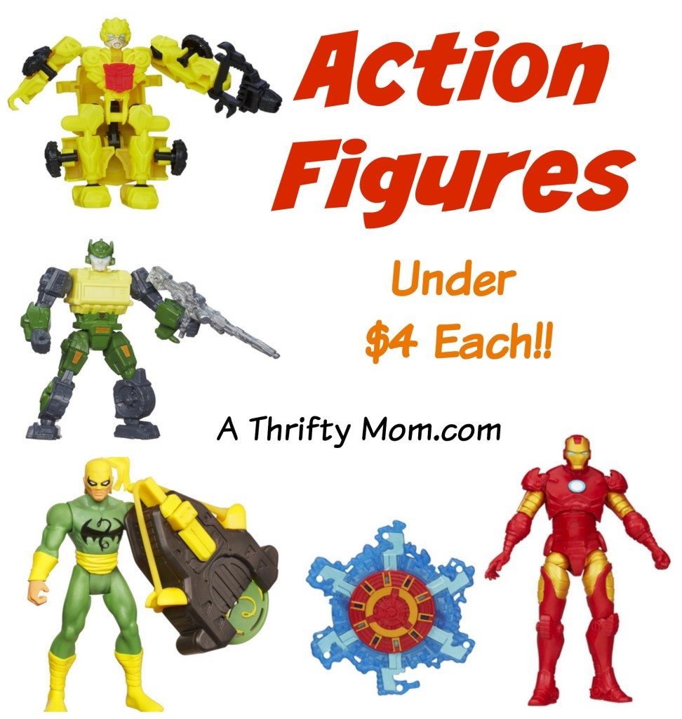 Transformer and Marvel Action Figures UNDER 4 Each GRAB Them NOW