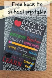 Free back to school printable – A Thrifty Mom
