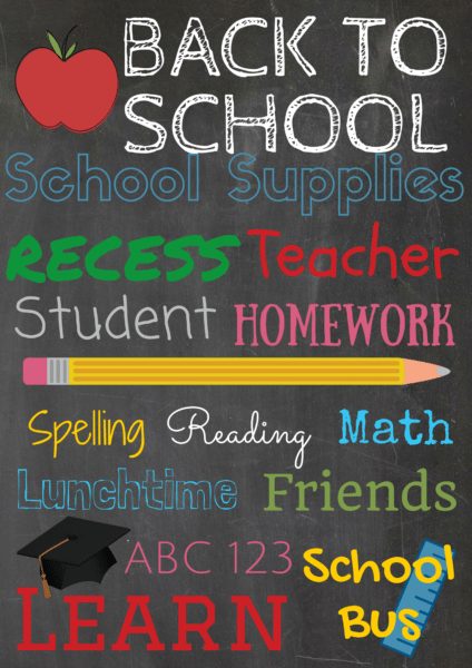 Free back to school printable – A Thrifty Mom