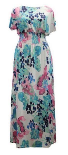 Floral maxi dress plus sizes too! - A Thrifty Mom