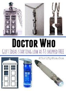 Doctor Who Tardis Police Box and Screwdriver gift ideas - A Thrifty Mom
